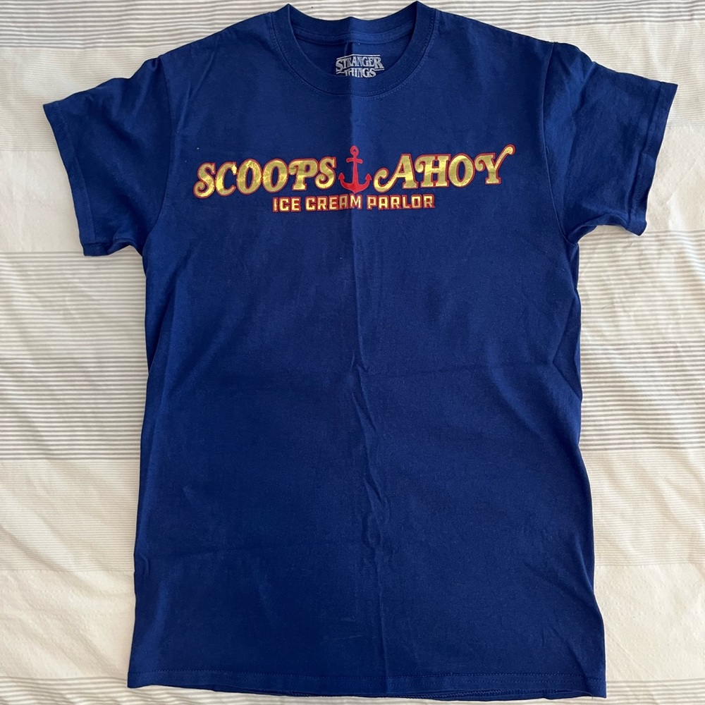 Stranger Things Scoops Ahoy Ice Cream Parlor T Shirt